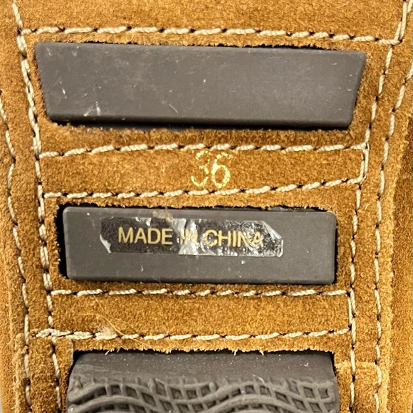 Brown Suede Lace-Up Knee-High Boots - Picture 3 of 3